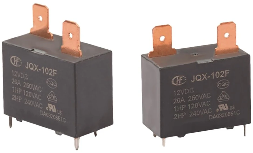 Jqx-102f-12vdc 20a 4 kontaktų relė (2 vnt. pakuotė)