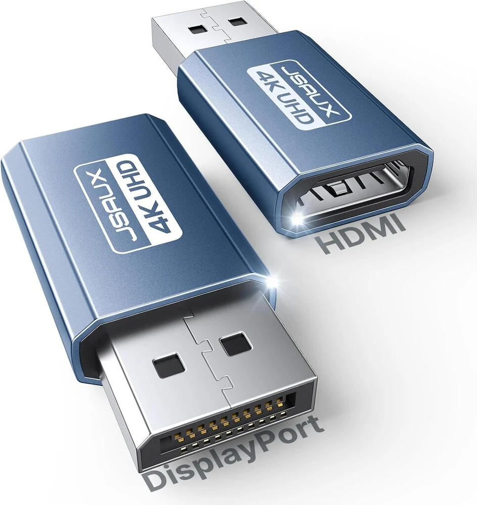 Jsaux Displayport į Hdmi Adapteris 2 vnt. 4k Uhd
