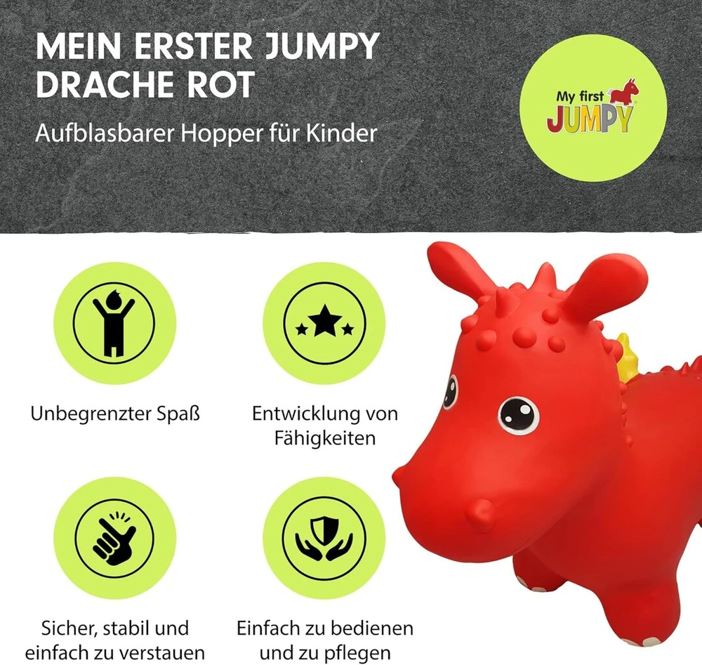 Jumpy Dragon Raudonas Šokinėtojas