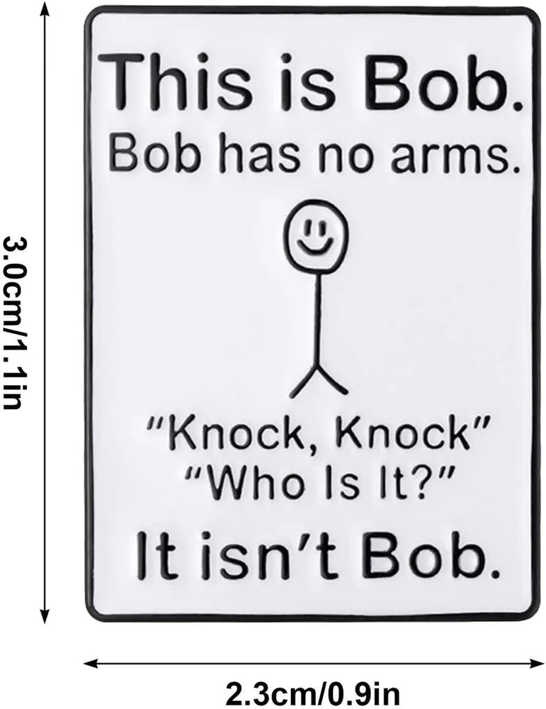 Juokinga emalio sagė, sagės su užrašu "this is Bob", juokingas emalio sagės ženklelis, atlapo ženkliukas, skirta "pasidaryk pats" su satyriniu teiginiu, sagė kuprinėms, švarkams, kepurėms, metalinė