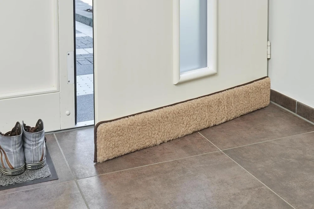 K. & N. Schurwoll Gmbh vilnos durų apsauga nuo skersvėjo, 100 cm, šviesiai ruda