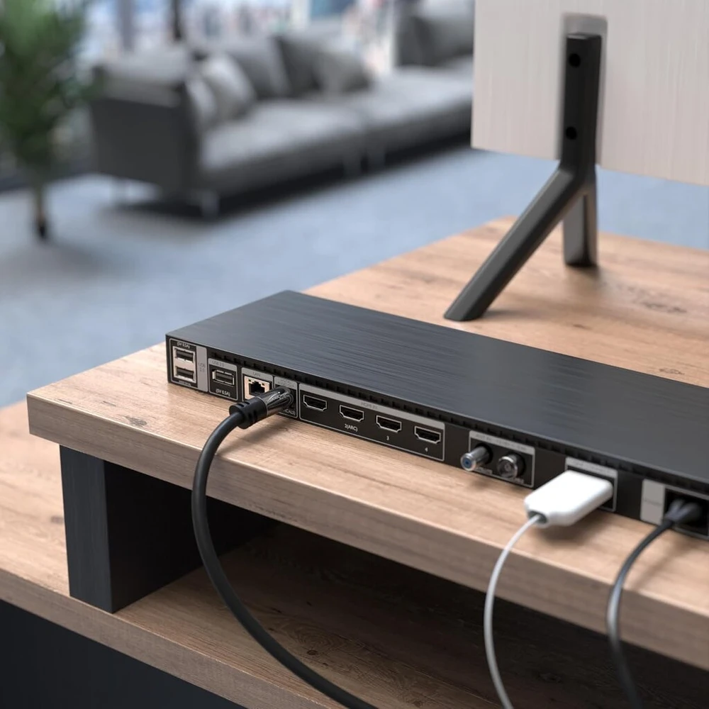 Kabeldirekt 5x Toslink optinis audio kabelis - 2m - šviesolaidinis kabelis soundbar'ui (toslink į Toslink, skaitmeninis S/pdif kabelis, stereo/stiprintuvas, namų kinas, XBOX One/ps4)