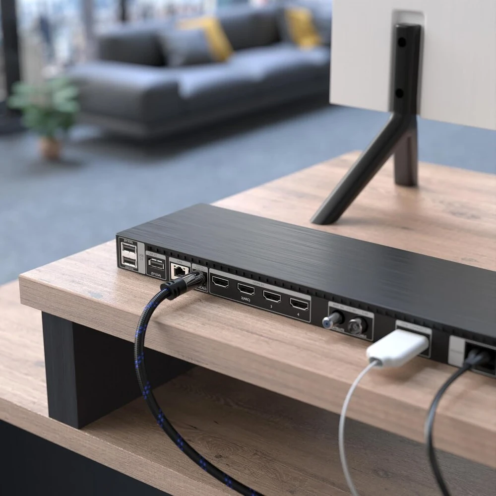 Kabeldirekt Optinis Garso Kabelis Toslink 15m - Nailono Pynė