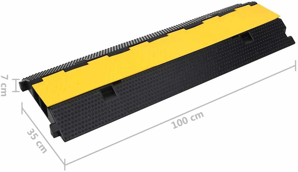 Kabelių apsaugos su 2 kanalais, 2vnt., 100cm, guma
