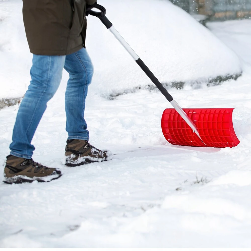Grandininis pjūklas Kadax didelis sniego kastuvas su sniegu dengta rankena, tvirtas aliuminio pro