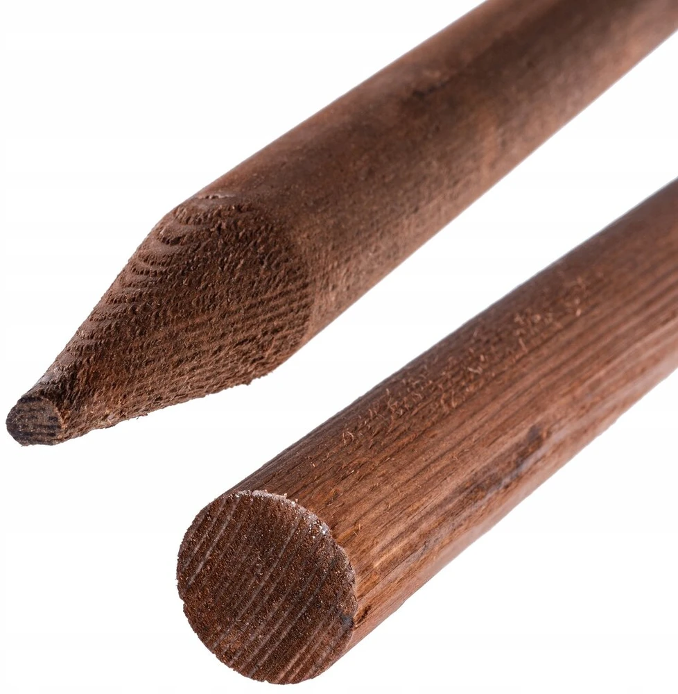 Kadax medinis kuolas, smailus, impregnuotas, 150 cm, augalų atrama, medžių lazda