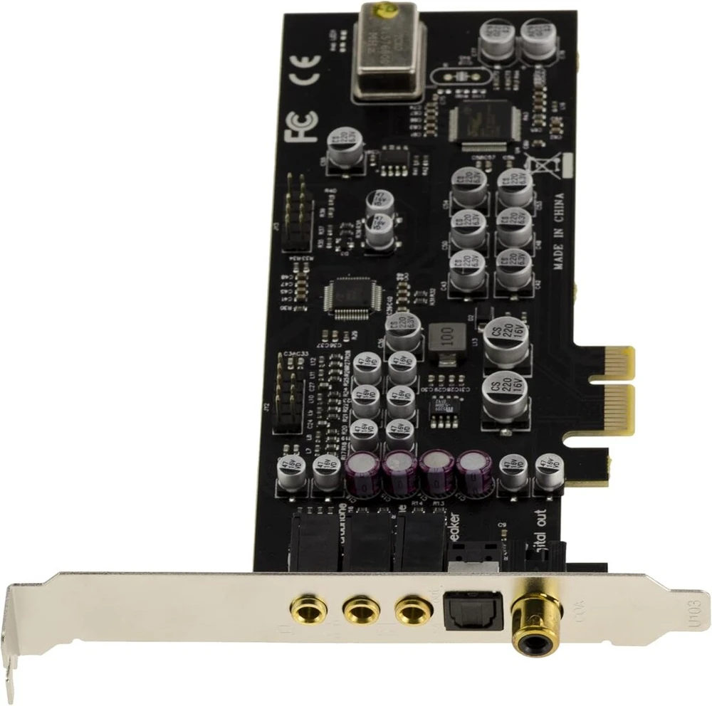 Kalea-informatique 7.1 Hd Hifi garso plokštė 24 bitų 192 Khz 100 Db per Pcie prievadą su Cmedia Oxygen Cm8828 / Cm9882a lustų rinkiniu - aukšto ir žemo profilio