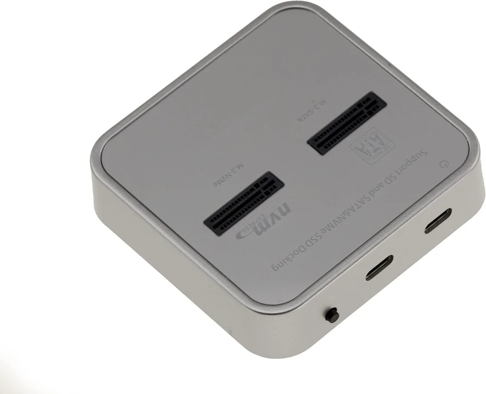 Kalea-informatique usb dokas, skirtas m2 sata ssd ir m.2 nvme ssd. usb 3.2 gen2 10gb dokas su sd express kortelių skaitytuvu