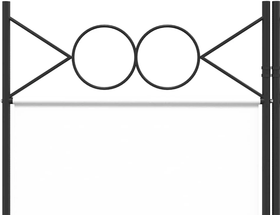 Kambario pertvara, 3 dalių, baltos spalvos, 120x220cm, audinys