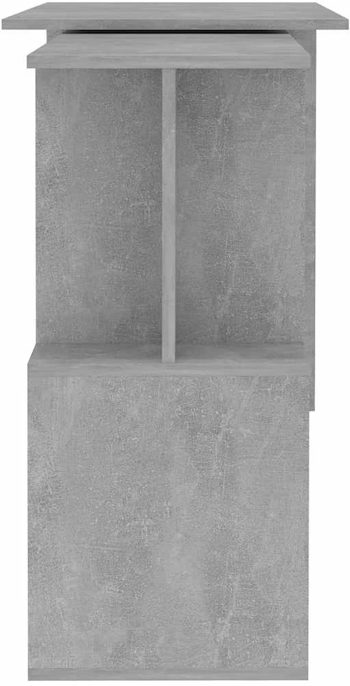Kampinis rašomasis stalas, betono, 200x50x76cm, mediena