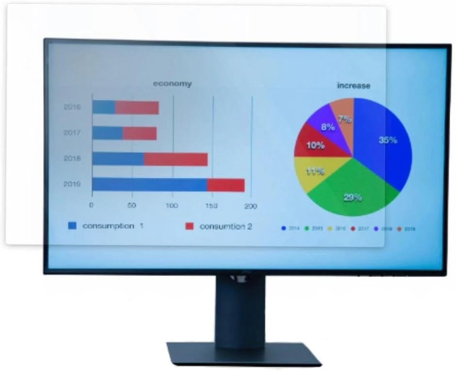 Automagnetola Kapsolo 9h anti-glare ekrano apsauga, skirta iiyama Prolite T2735msc-b2