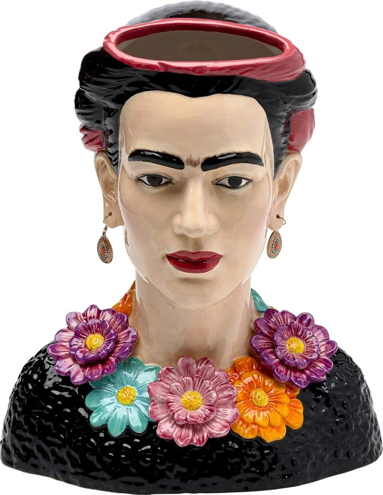 Kare Design dekoratyvinė vaza Style Muse Flowers, įvairiaspalvė, vaza, gėlių vaza, keramika, tinka tik džiovintoms gėlėms, 34 cm (a)