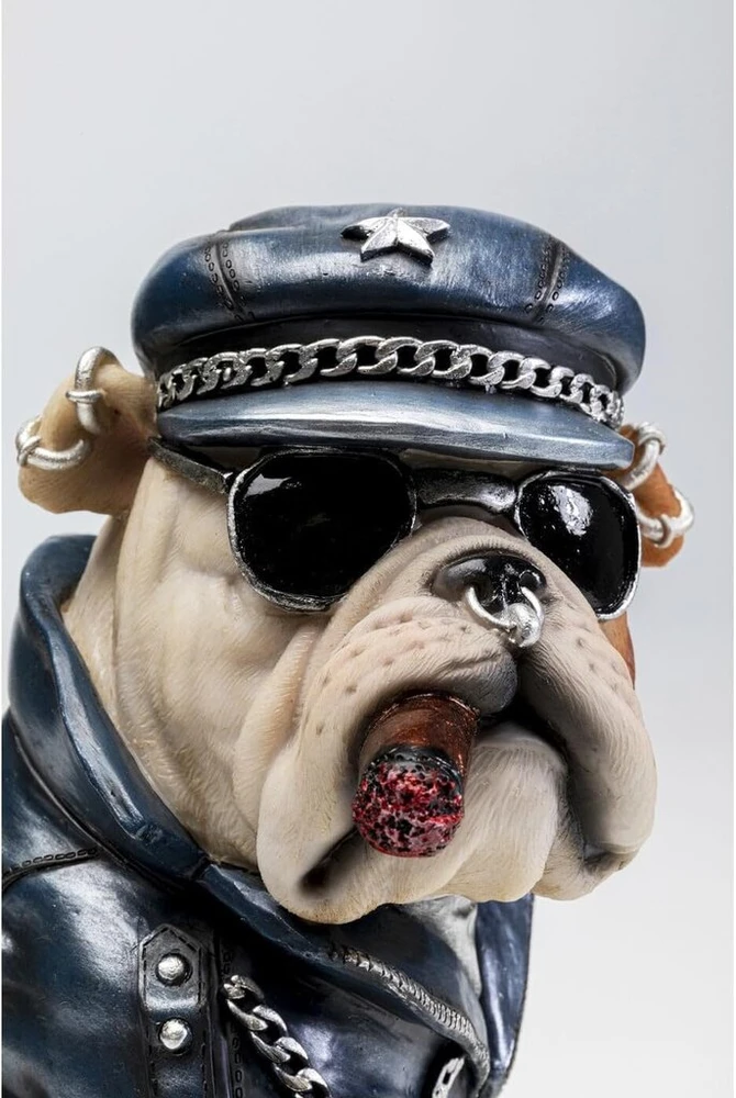 Kare Design taupyklė Punk Dog, įvairiaspalvė, rankų darbo, unikali, dekoratyvinė figūrėlė svetainei, kiaulė taupyklė, vaikams ir suaugusiems, modernaus dizaino, 22 x 19 x 16 cm (a x P x G)