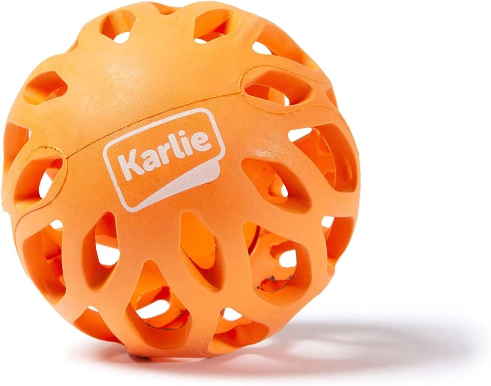Karlie Grid Playball šunų žaislas, oranžinis, S dydis
