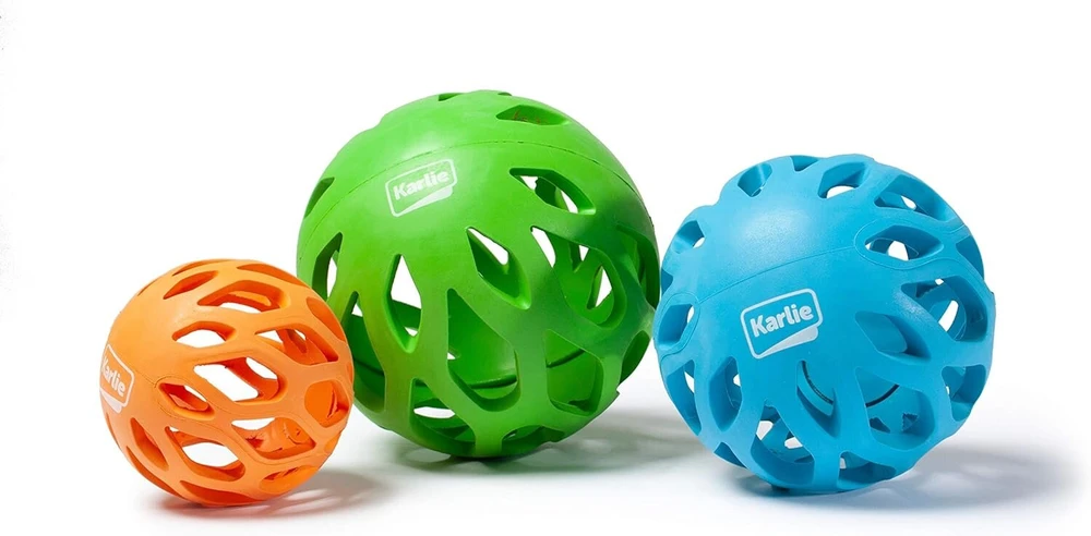 Karlie Grid Playball šunų žaislas, oranžinis, S dydis