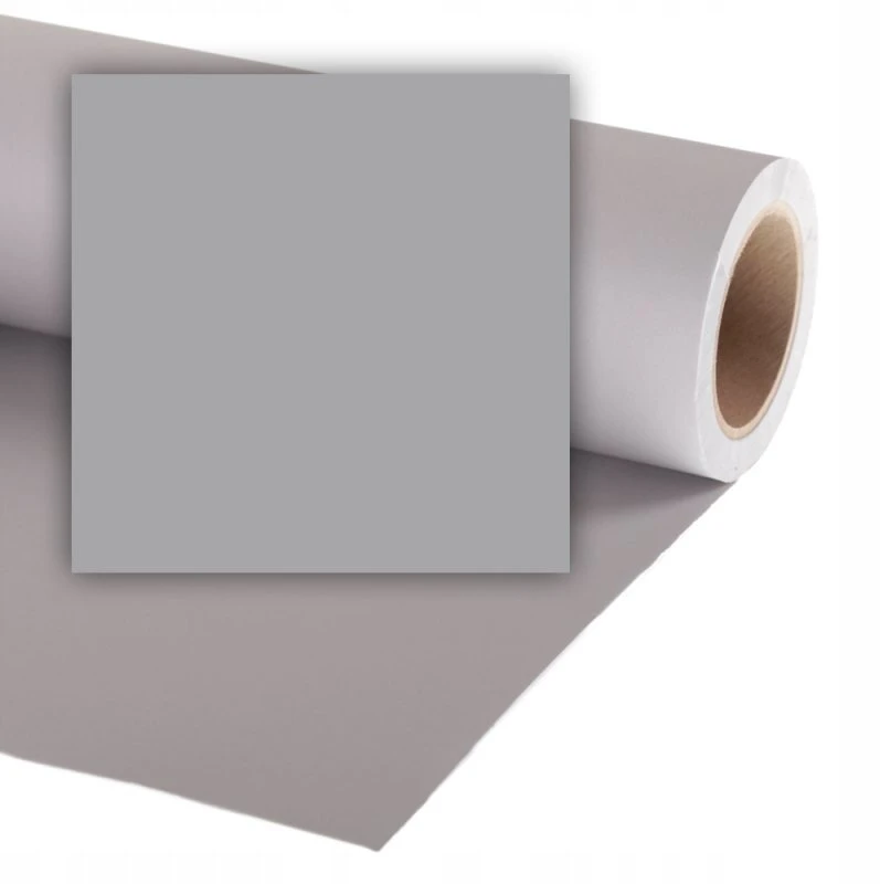 Objektyvas Kartoninis fonas Colorama Storm Pilkas 1,35x11m