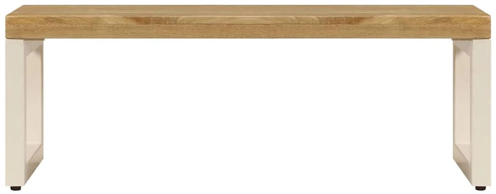 Kavos staliukas, 100x50x35cm, mango medienos masyvas ir plienas