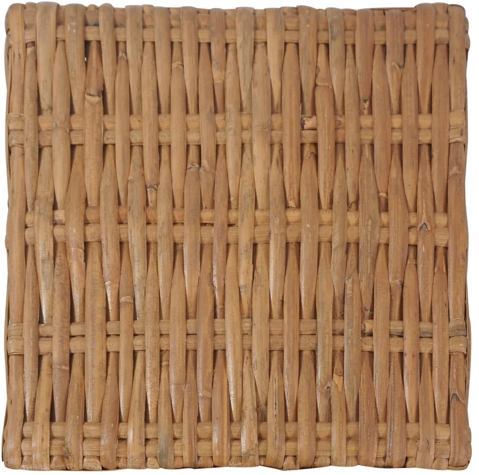 Kavos staliukas, 47x47x28cm, natūralus ratanas