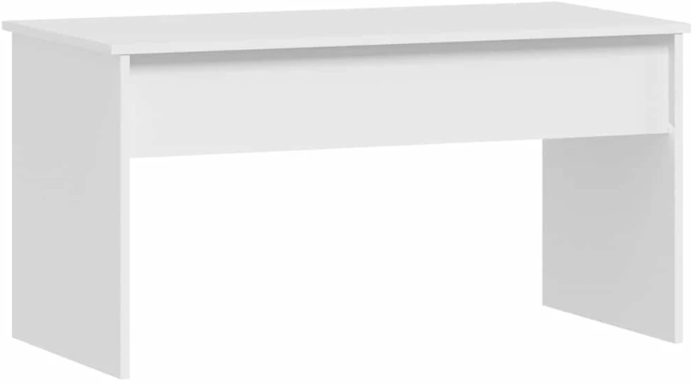 Kavos staliukas, baltas, 102x50,5x52,5cm, apdirbta mediena