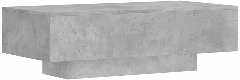 Kavos staliukas, betono pilkas, 100x49,5x31cm, apdirbta mediena