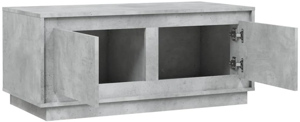 Kavos staliukas, betono pilkas, 102x50x44cm, apdirbta mediena