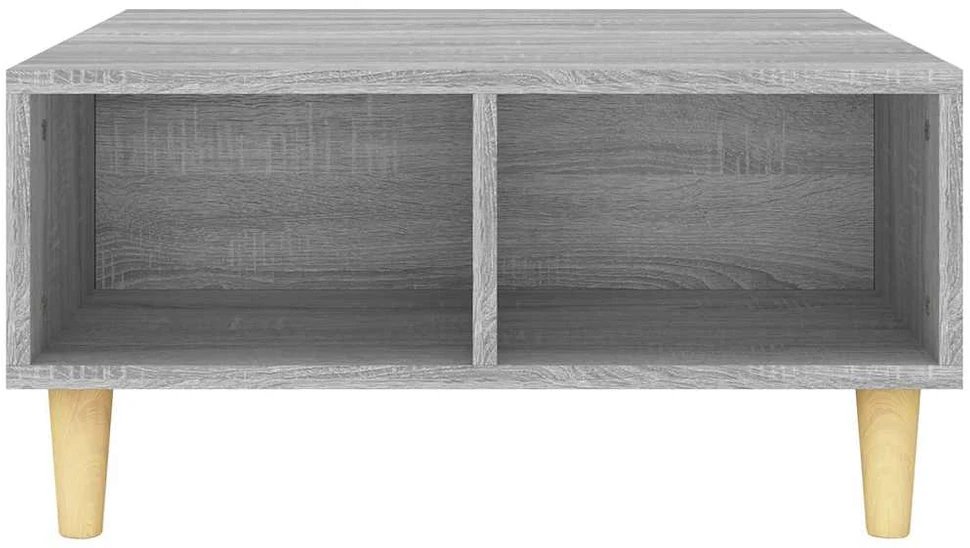 Kavos staliukas, pilkos ąžuolo spalvos, 60x60x30cm, MDP