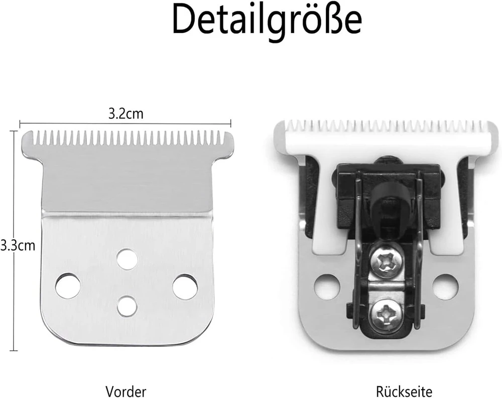 Kaynway nerūdijančio plieno t formos kirpimo mašinėlės peiliuko keitimas keramikinis peiliukas anglies gilus dantis keitimas, skirtas andis slim-line pro-li trimmer d-8 /d7 sidabrine
