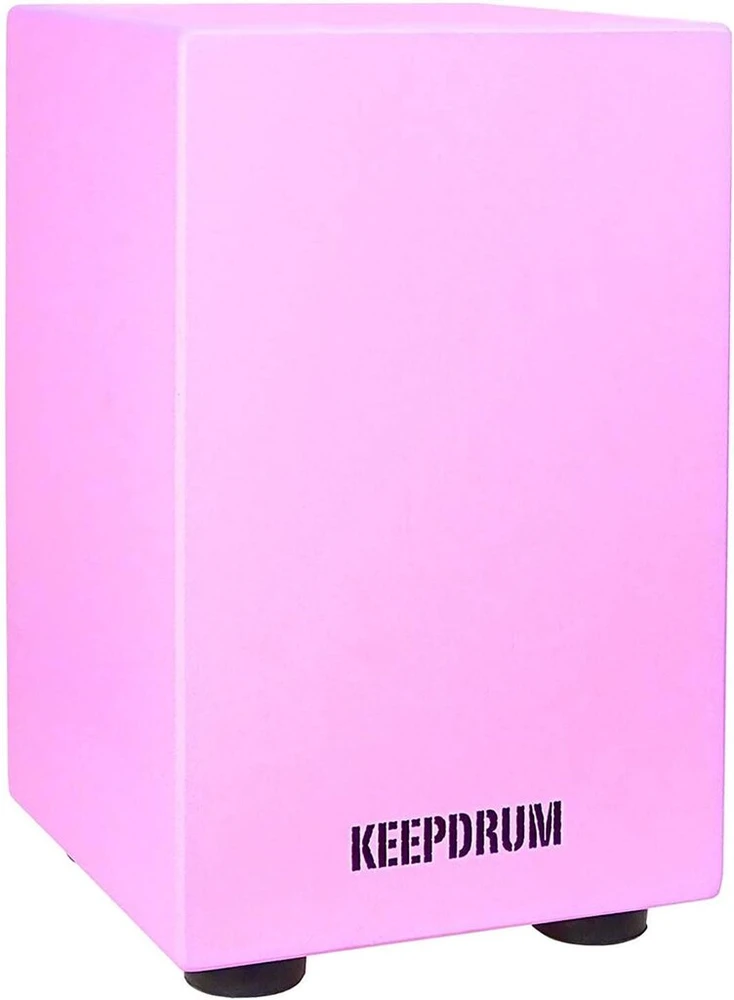 Keepdrum dc1m pk junior cajon taburetė vaikams rožinė būgno taburetė
