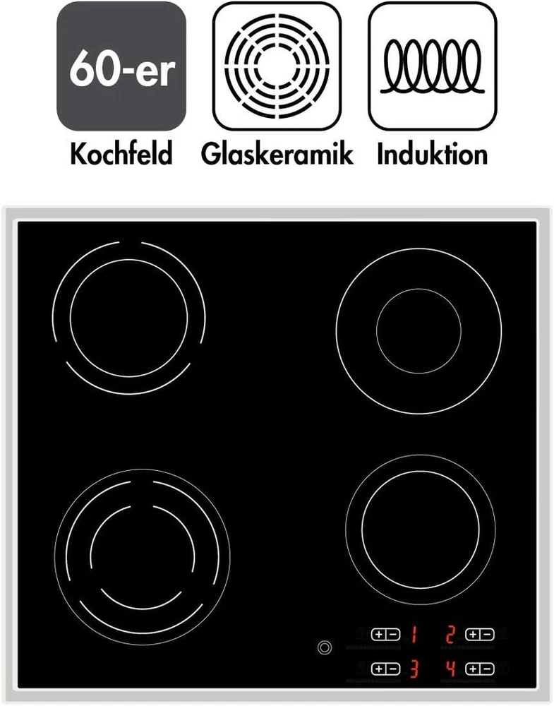 Kesper 36536 13 stiklinė pjaustymo lentelė su bistro dizainu, juoda