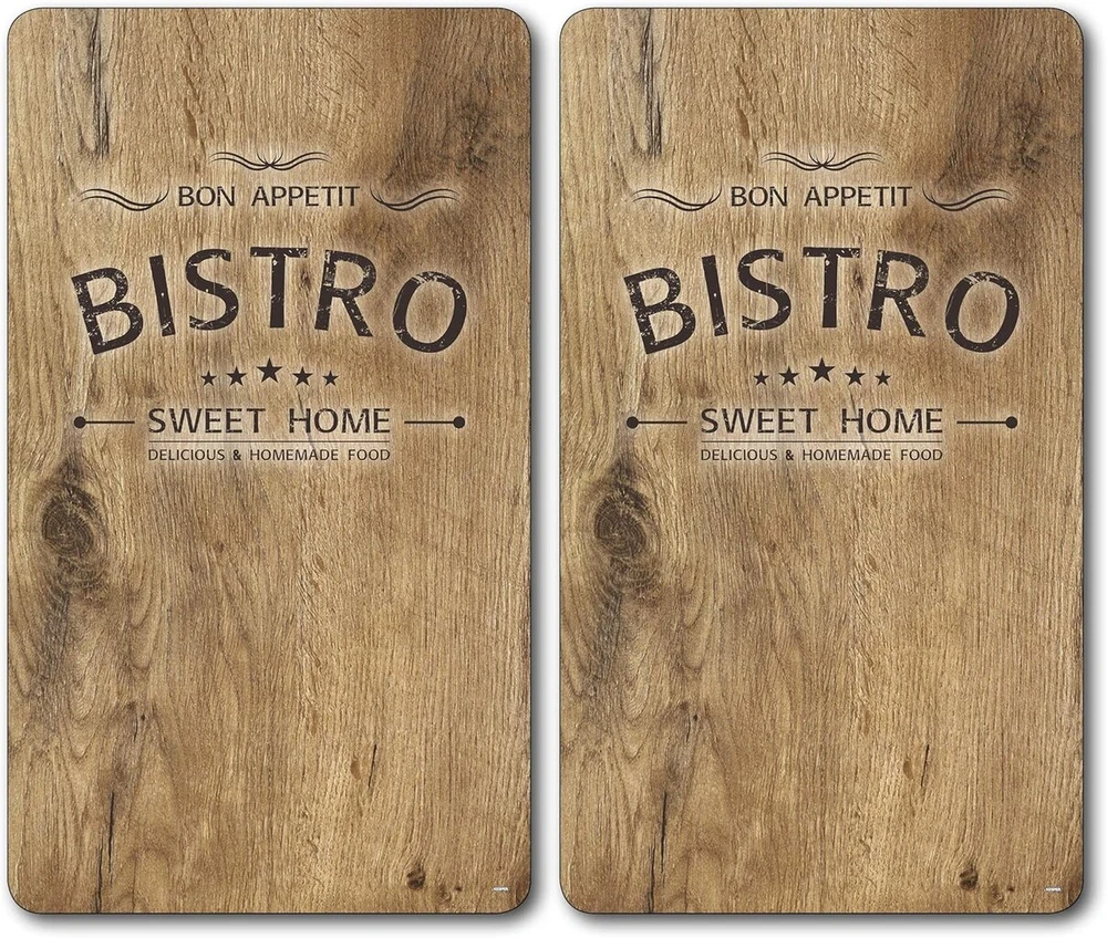 Kesper 36536 13 stiklinė pjaustymo lentelė su bistro dizainu, juoda