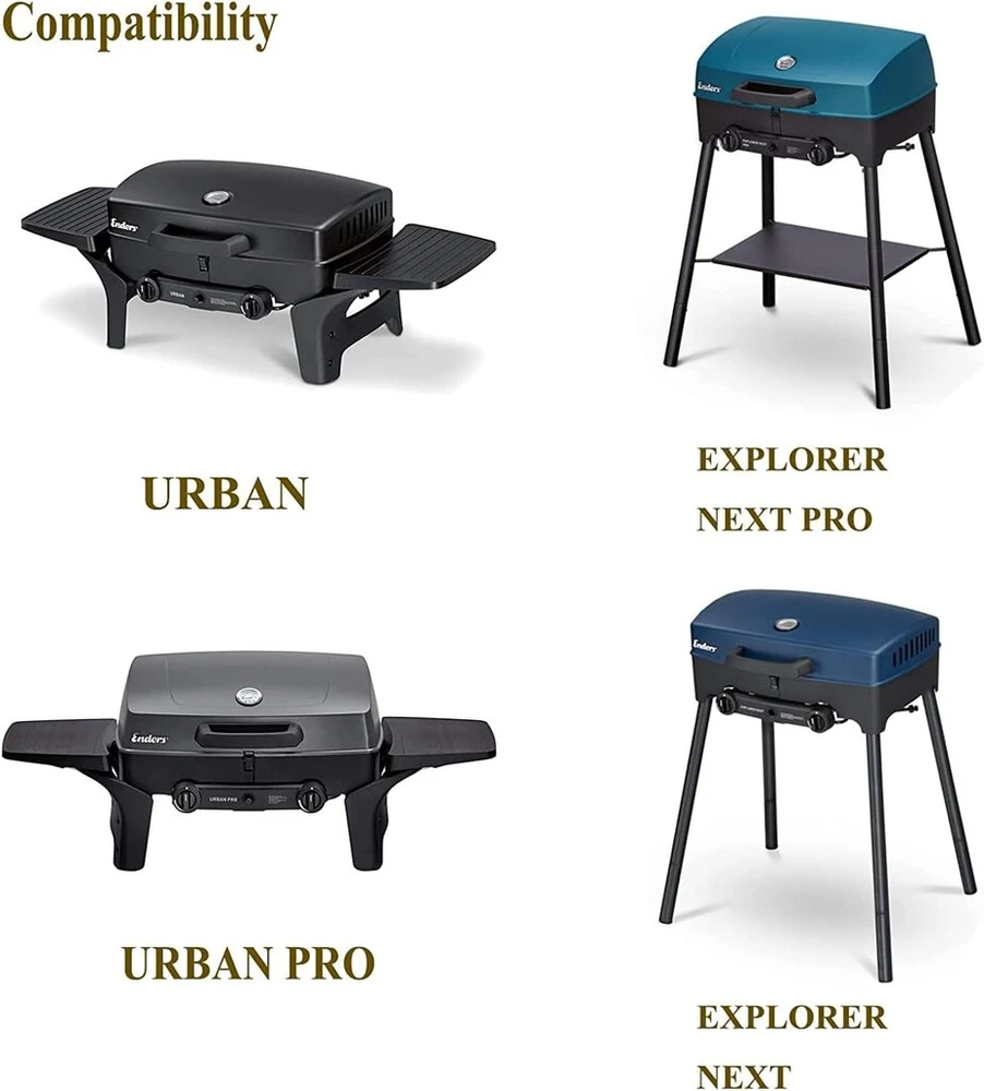 Ketaus kepimo grotelės enders urban, urban pro, explorer, explorer pro dujiniams griliams, tvirtos ketaus grotelių priedai, 2 vnt.