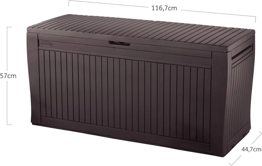 Keter Comfy Box dėžė, ruda, 116.7 x 44.7 x 57 cm