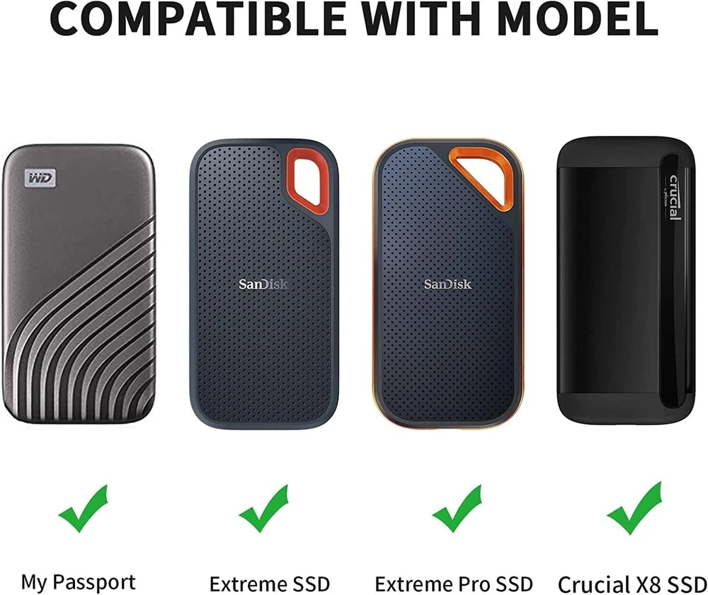 Kietasis dėklas Ssd diskams: Sandisk, Crucial, Wd