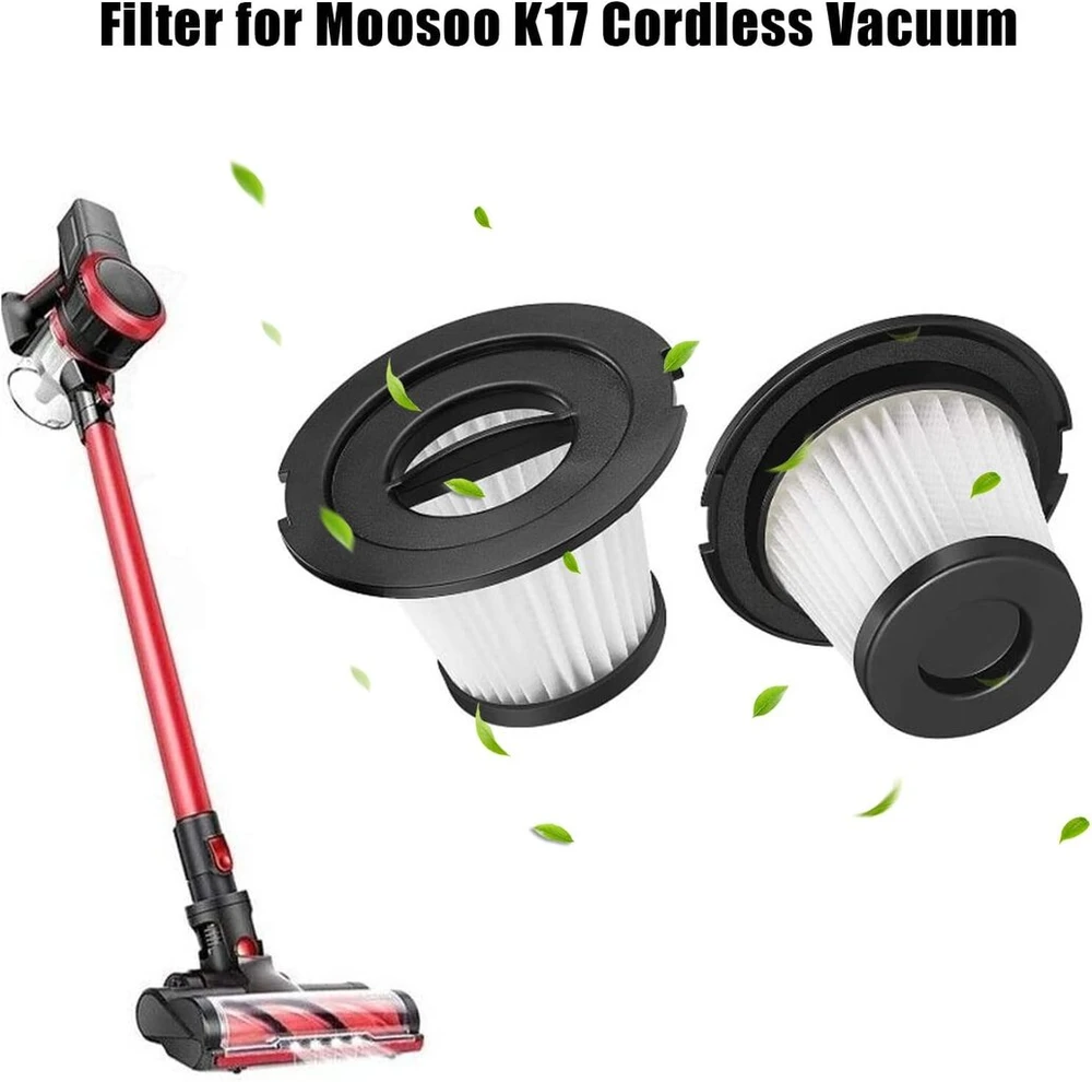Kiimsin 4 vnt. keičiamų Hepa filtrų rinkinys, skirtas Moosoo K17, Dibea T6 C17 T1, Orfeld V20 dulkių siurblių priedams, dulkių siurblio pakaitinis filtras