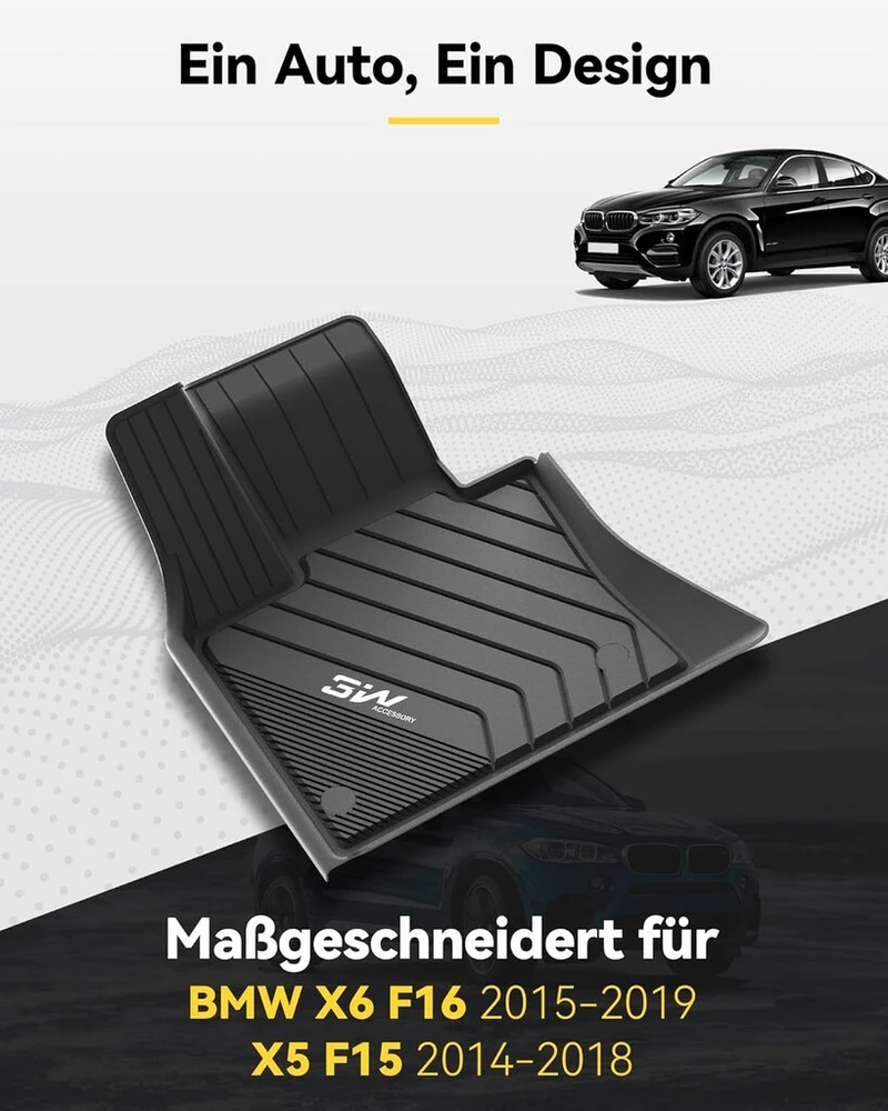 Kilimėliai Bmw X6 F16/x5 F15 (2014-2018) - Tpe, visų sezonų