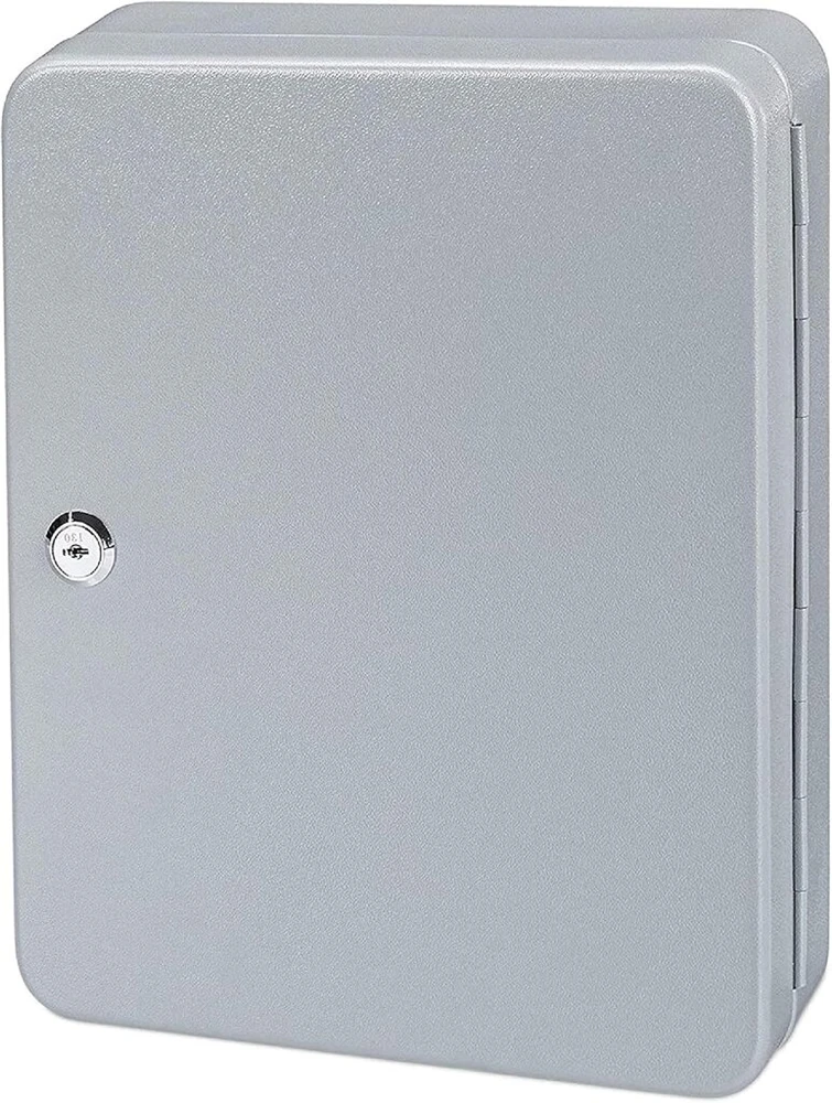 Kippen 10001sa raktų spintelė su 24 kabliukais, sidabrinė, 250 x 75 x 200 mm