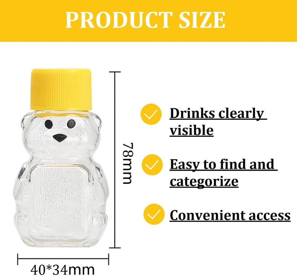 Kiuiom daugkartinio naudojimo sulčių buteliukai, kokteilių buteliukai, plastikiniai, sulčių buteliukai, 10 vienetų, 60 ml, tušti buteliukai, plastikiniai buteliukai sultims, kokteiliams, gėrimams pildyti