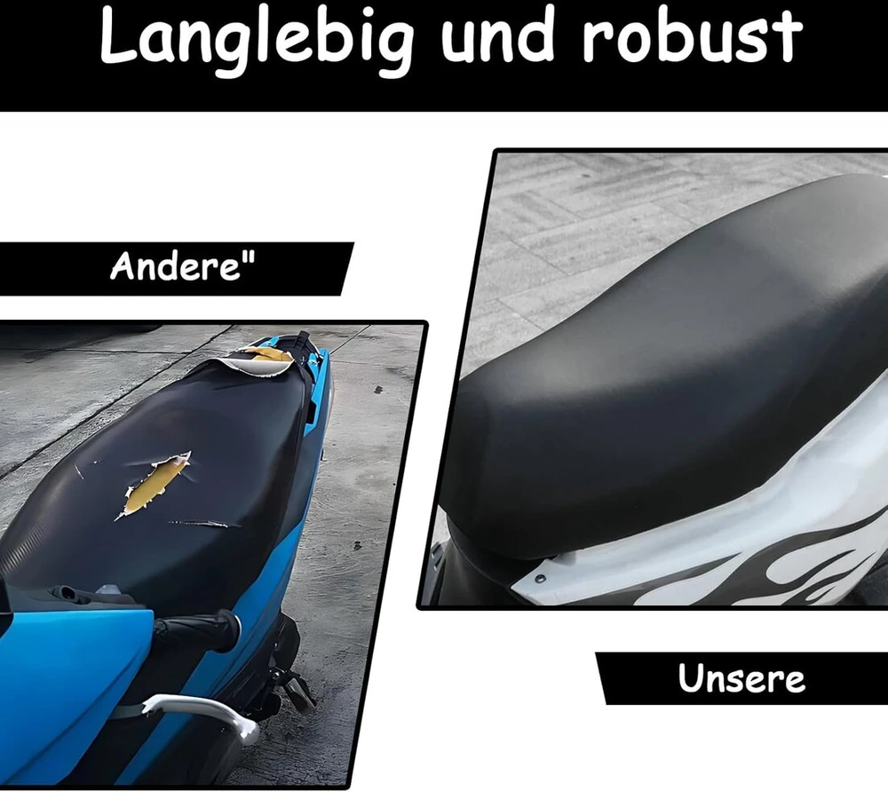 Kkvogmle universalus motociklo sėdynės užvalkalas, neperšlampamas, juodas motorolerio sėdynės užvalkalas, pu oda, elastingas motociklo sėdynės užvalkalas, motociklo apsauga nuo dulkių su velcro tvirtinimu, 80 x 60