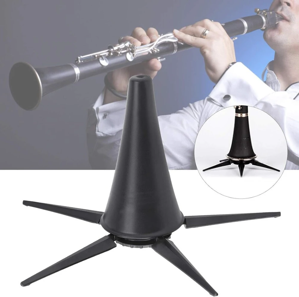 Klarneto stovas, sulankstomas pučiamųjų instrumentų stovas, klarneto stovas, 5 kojų fleitos laikiklis, pučiamųjų instrumentų priedai