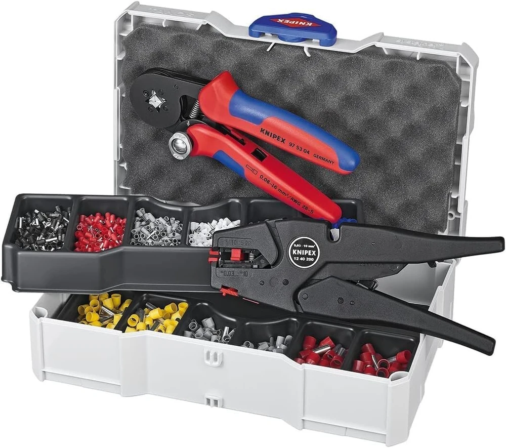 Knipex 97 90 10 gnybtų rinkinys antgaliams (įvorėms), įvairiaspalvis