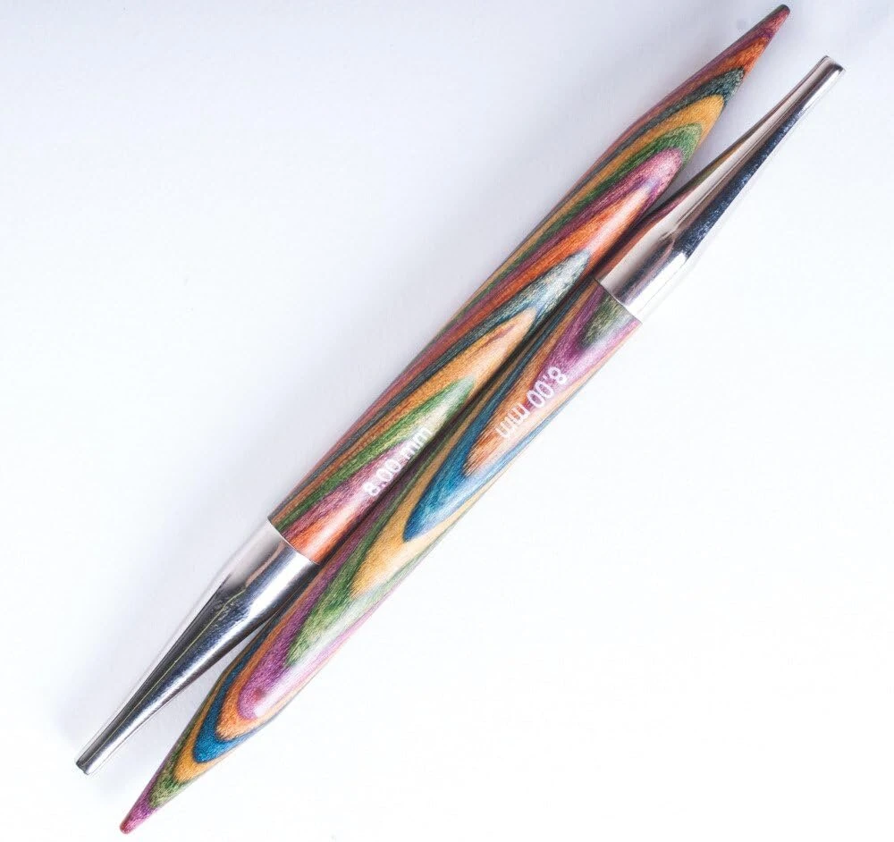 Knitpro Symfonie medinės keičiamos virbalų viršūnėlės