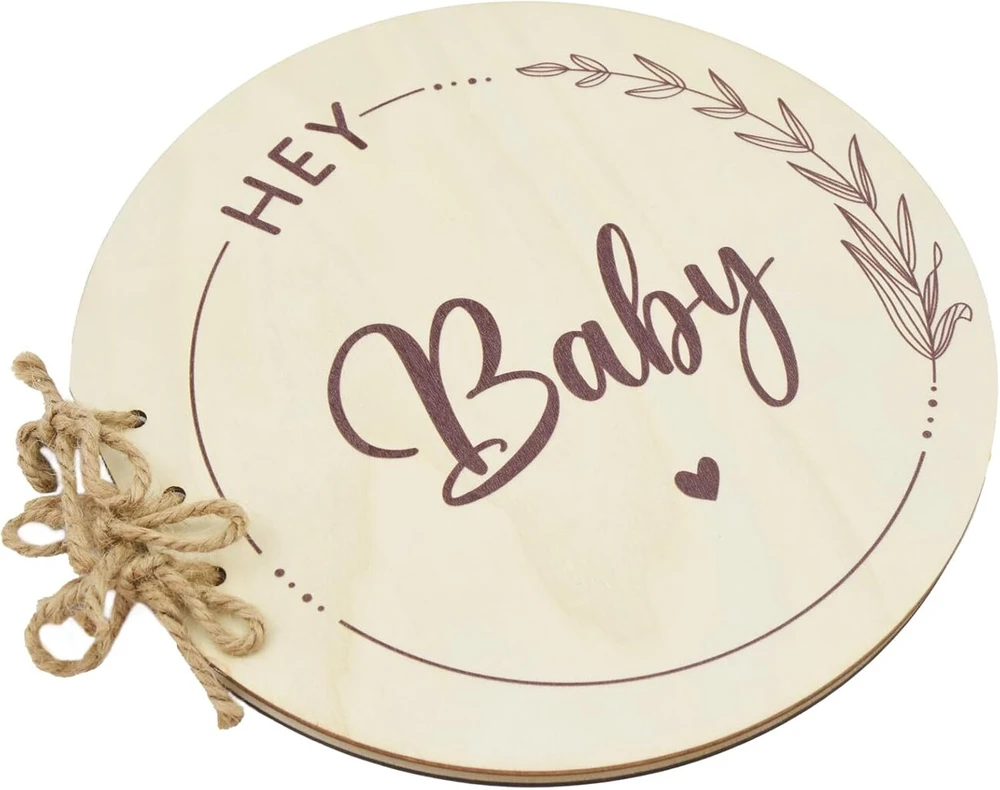 Knyga svečiams "baby Shower" - medinė, 35 puslapiai