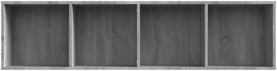 Knygų/televizoriaus spintelė, pilka, 143x30x36cm, mediena