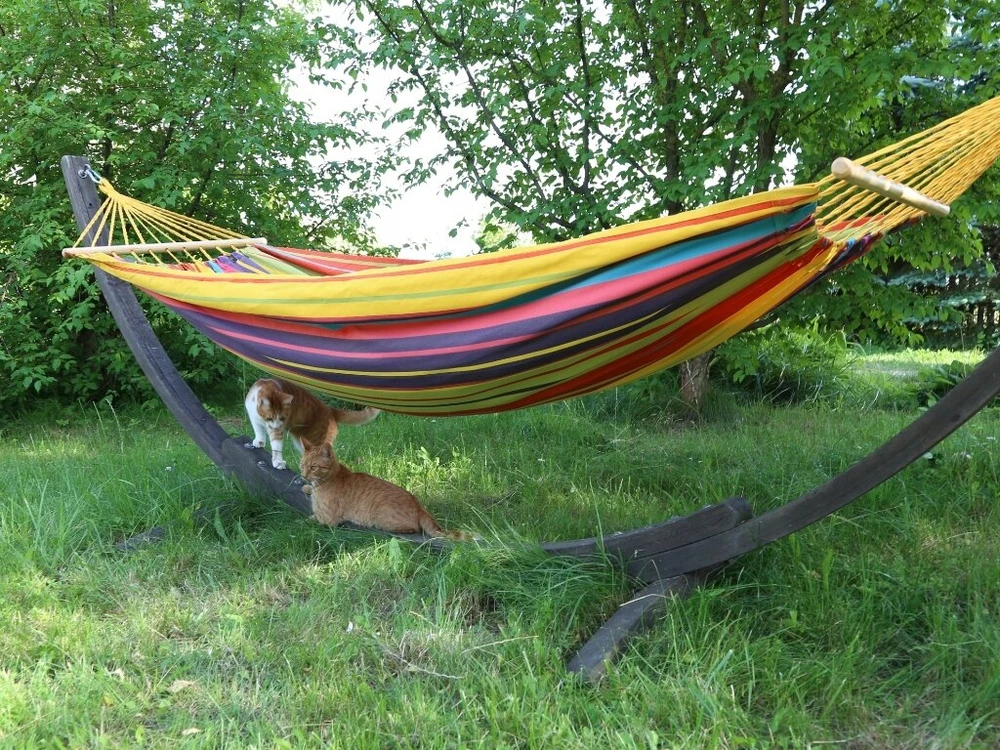 Koala Hs hamakas su strypu, medvilninis, 128x340cm, 120 kg