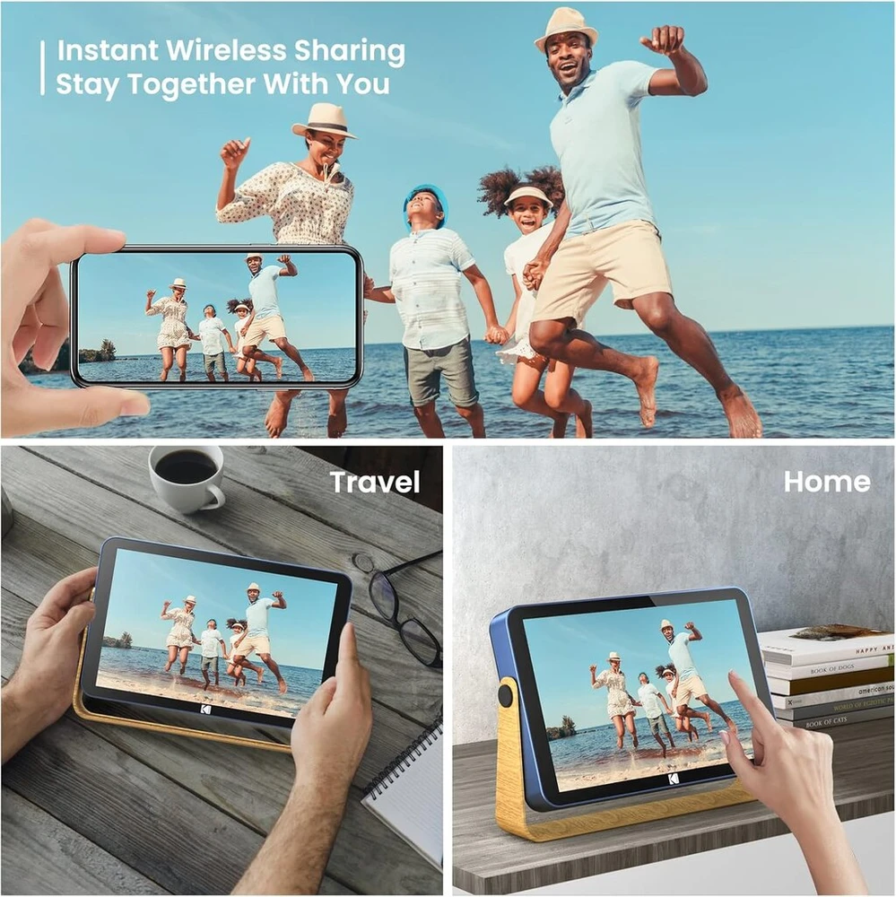 Kodak Wifi skaitmeninis nuotraukų rėmelis 10" Hd Ips lietimui jautrus ekranas, 32gb
