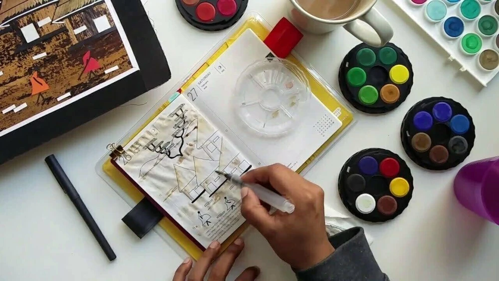Koh-i-noor 017150900000 36 apvalūs akvareliniai dažai