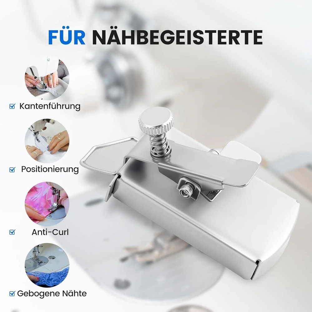 Kolamom magnetinis siūlės kreiptuvas, tiesios siūlės kreiptuvas, siuvimo priedai, daugiafunkcinis, krašto pagalba siuvimo mašinai, skirtas drabužių pramonei ir siuvimui namuose (1 vnt.)