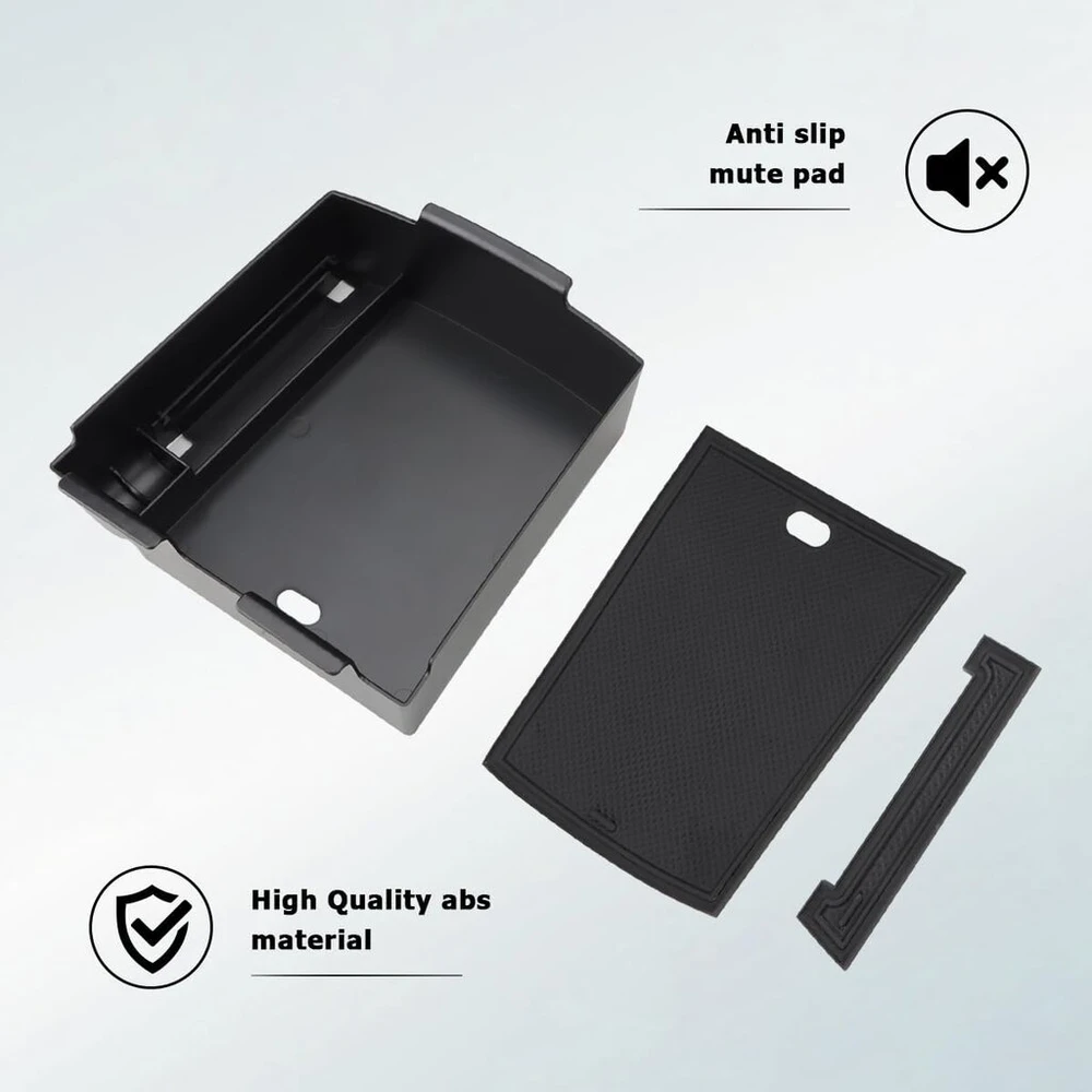 Kolome centrinės konsolės dėžutė, suderinama su Tucson Nx4 2025 2026 (elektroninė automatinė) centrinės konsolės organizerio dėklas porankio daiktadėžės priedai