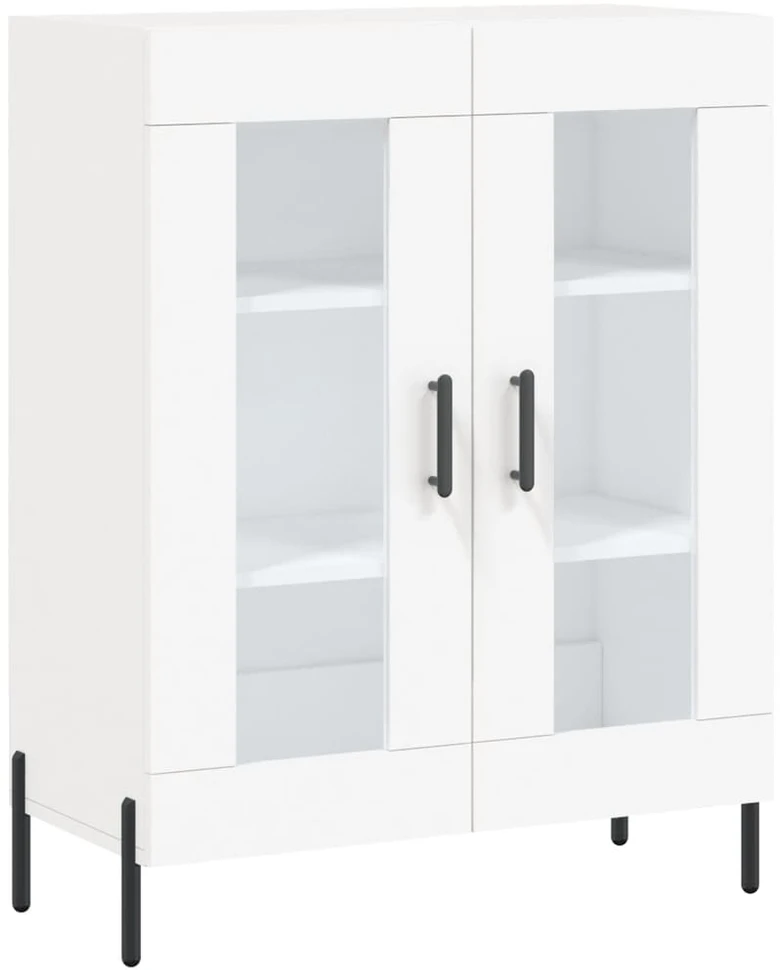 Komoda, baltos spalvos, 69,5x34x180cm, apdirbta mediena