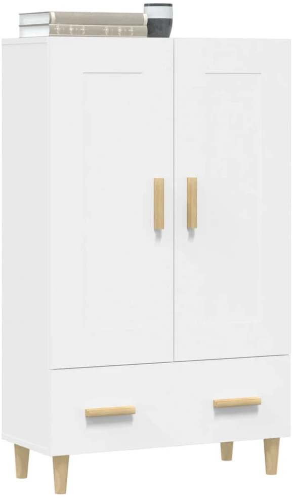 Komoda, baltos spalvos, 70x31x115cm, apdirbta mediena